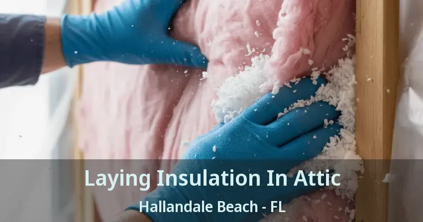 Laying Insulation In Attic Hallandale Beach - FL